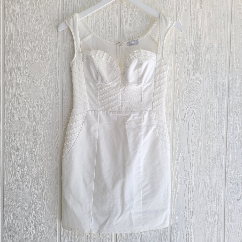 Tobi white mini bodycon dress